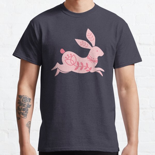 Pink as Folk Running Rabbit Classic T-Shirt