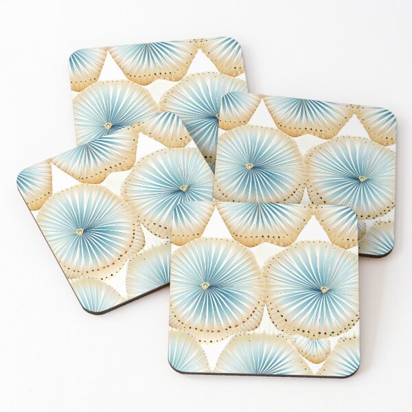 Item preview, asymmetrical seashell pattern print designed and sold by dcrc.