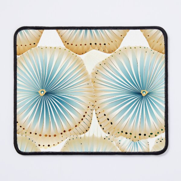Item preview, asymmetrical seashell pattern print designed and sold by dcrc.