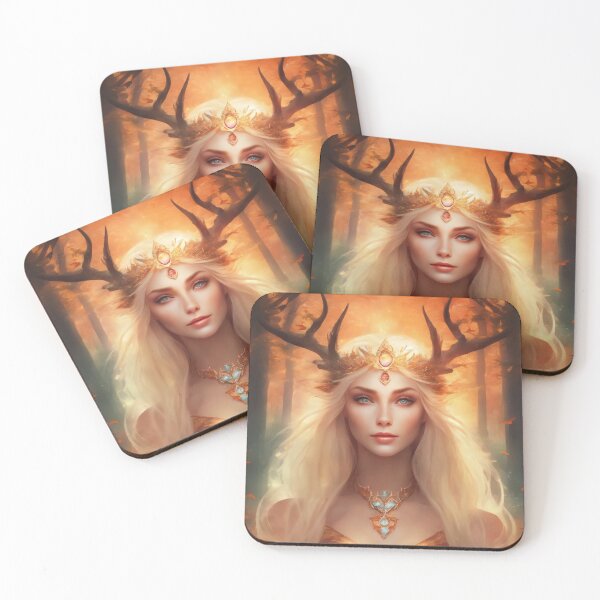 Item preview, Enigmatic Witch with Radiant Red Eyes - Fantasy Art designed and sold by BPMagic.