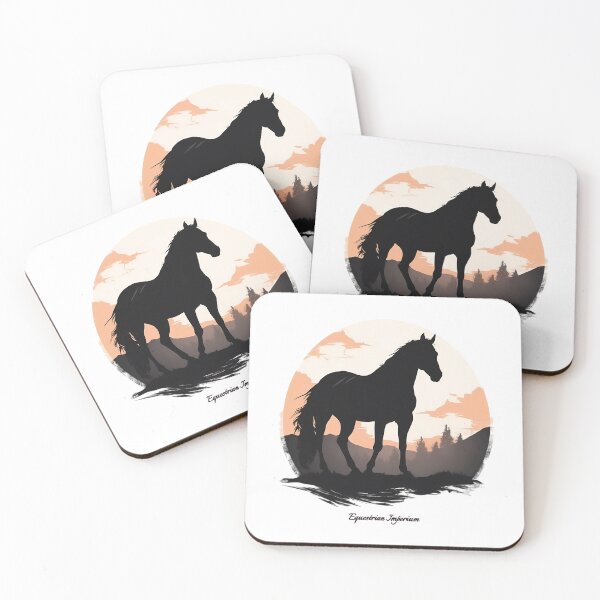 Item preview, Western Stallion - Horse at sunset designed and sold by EquestrianImperium.