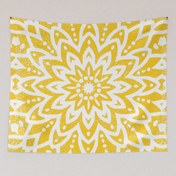 Item preview, Yellow Mandala Flower designed and sold by LemonFun.