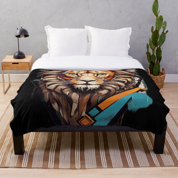 Item preview, Urban Roar: Geometric Lion Emblem Tee Designs designed and sold by Rikirajmoniram.
