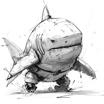 Artwork thumbnail, Fish robot by RibboneDesign