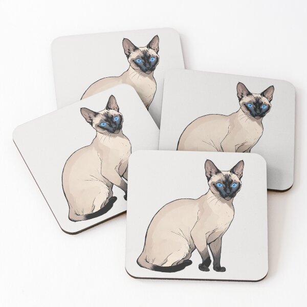 Item preview, Siamese cat designed and sold by EscapePlaceHD.