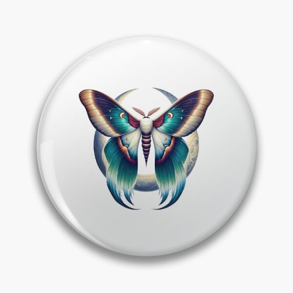 Item preview, Chinese Moon Moth illustration, Actias ningpoana designed and sold by KOURCHAL ART.