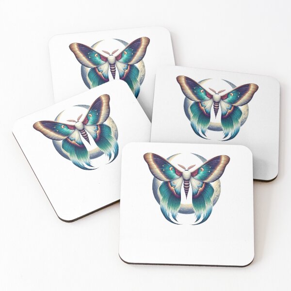 Item preview, Chinese Moon Moth illustration, Actias ningpoana designed and sold by KOURCHAL ART.