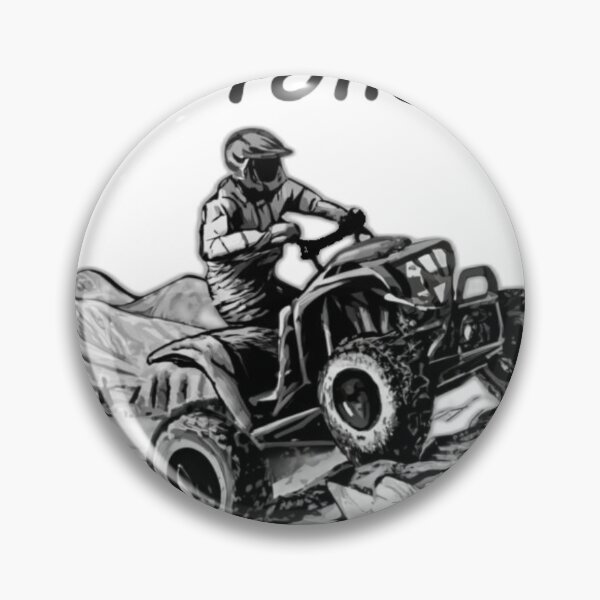 Item preview, Sketch of a quad bike in the mountains with text 'Don't follow me, don't be stupid' designed and sold by Tomasz  Siennicki.