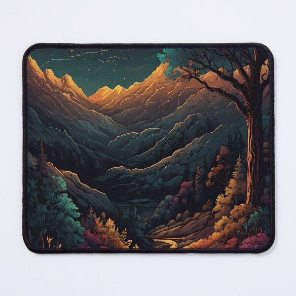 Item preview, Moonlit Sonata Over The Mountain Pass designed and sold by Vitalka-uk.