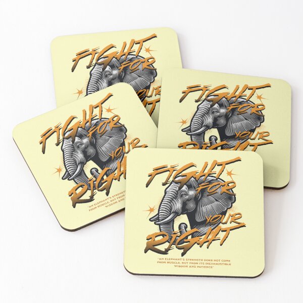 Item preview, Fight for your Right elephant designed and sold by INKNIK.