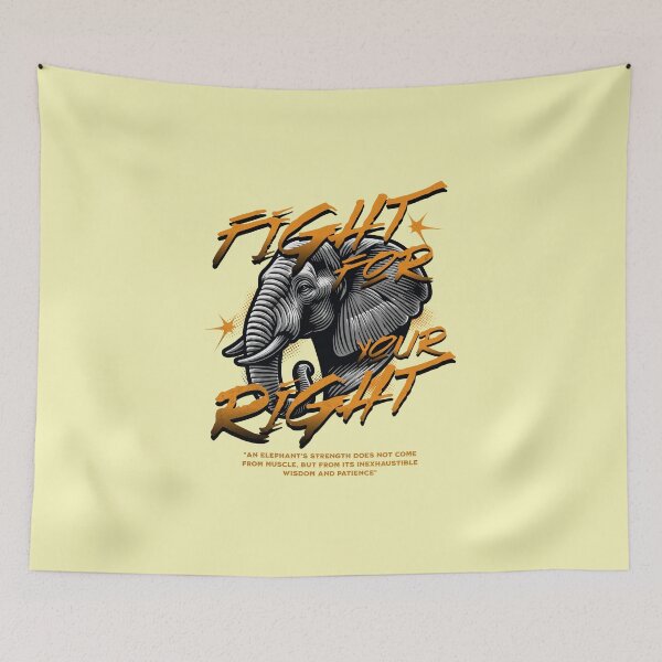 Item preview, Fight for your Right elephant designed and sold by INKNIK.
