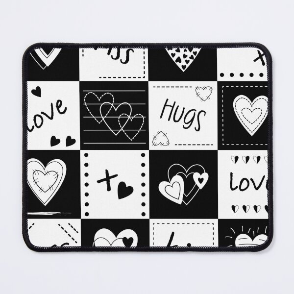 Item preview, Black and white valentine hearts designed and sold by colorleafz.