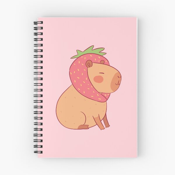 Item preview, Cute capybara strawberry  designed and sold by Yaragold.