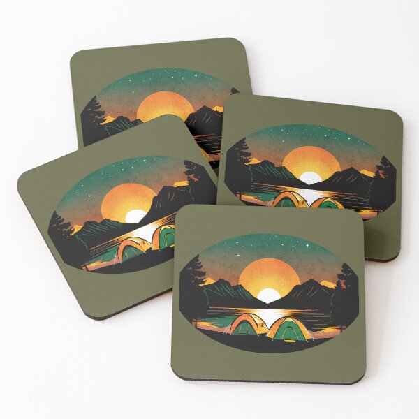 Item preview, Camping Outside Vintage Campsite Tent designed and sold by greenwhite25.