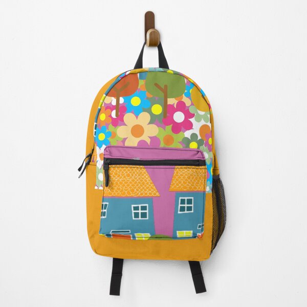 Item preview, Nordic Charm Colorful Houses, Vibrant Trees, and Blossoming Flowers designed and sold by Nordic Heat Co..