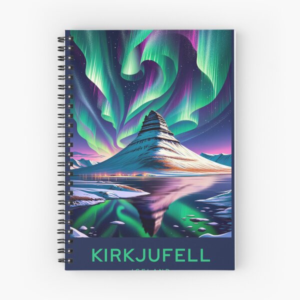 Item preview, KIRKJUFELL Iceland Aurora designed and sold by TravelMarvel.