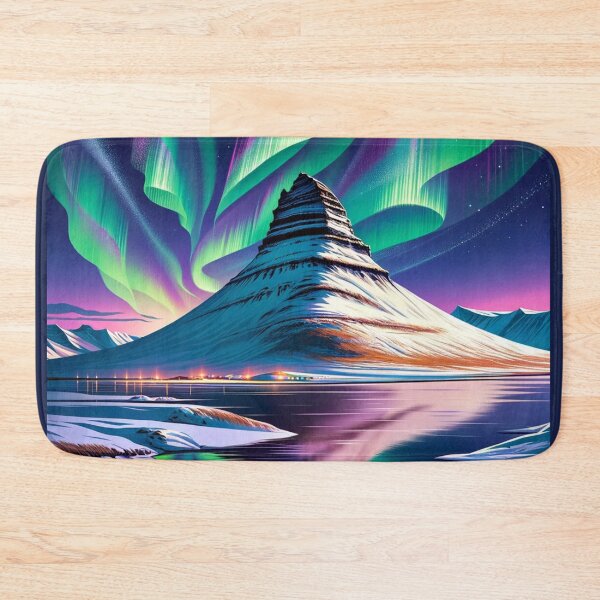 Item preview, KIRKJUFELL Iceland Aurora designed and sold by TravelMarvel.