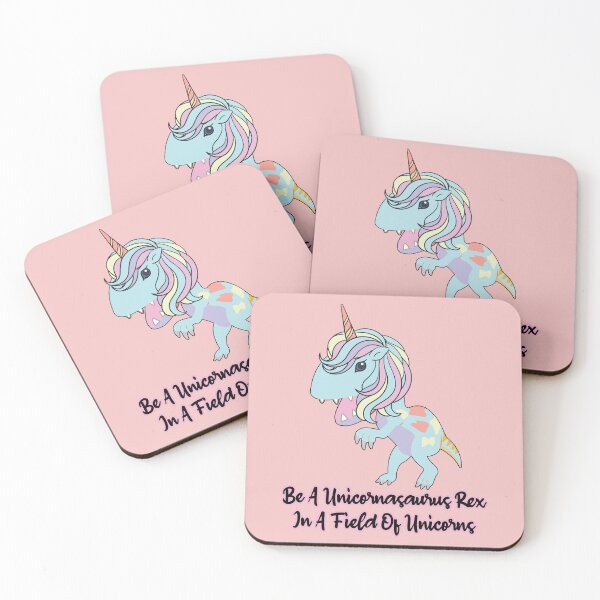 Item preview, Be a  unicornasaurus rex in a field of unicorns designed and sold by Feline Rockstars.
