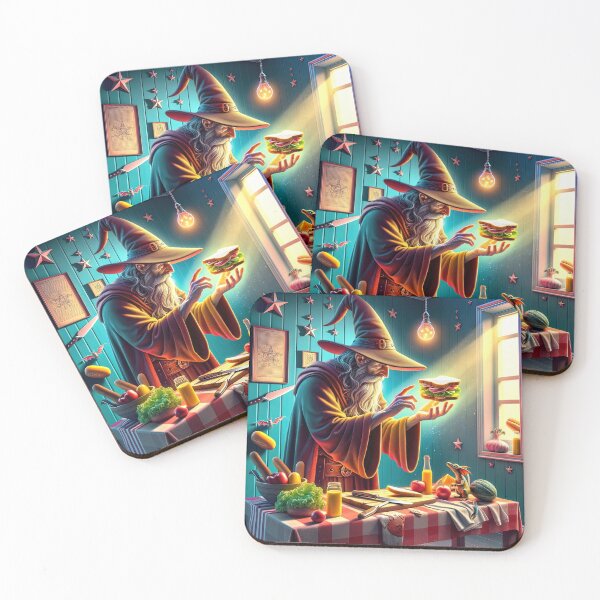Item preview, Wizard charming a magical floating sandwich designed and sold by KZUP247.