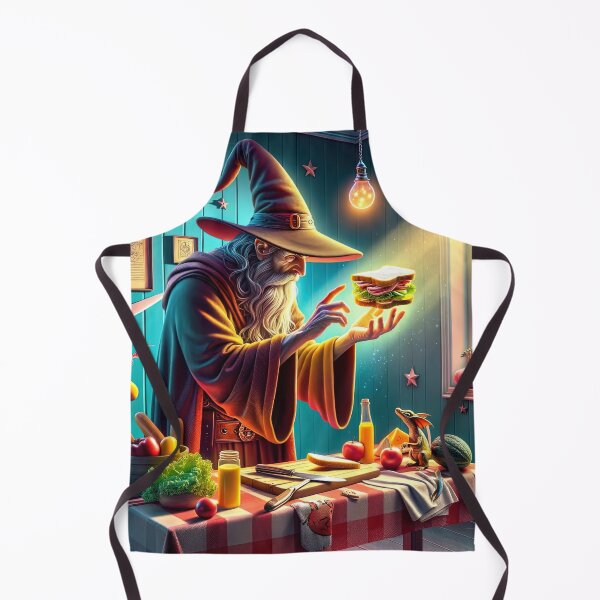 Item preview, Wizard charming a magical floating sandwich designed and sold by KZUP247.