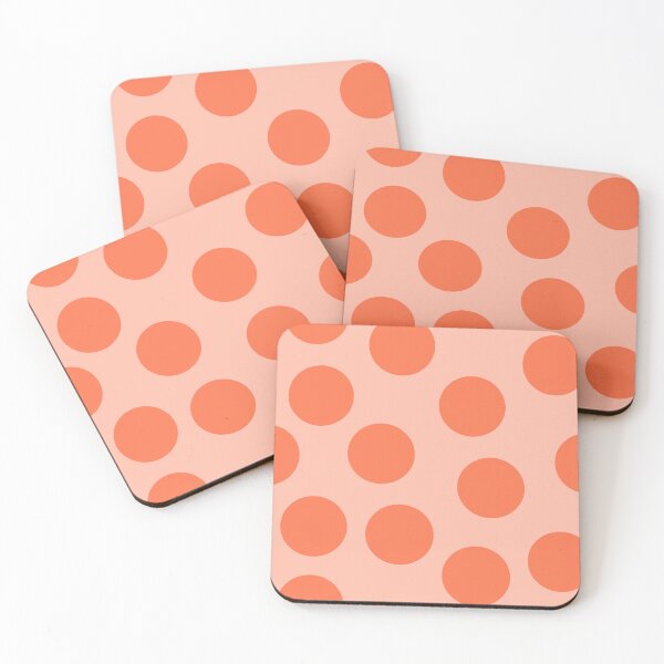 Item preview, Big Orange Dots on Orange Sherbet Repeating Pattern Large Format designed and sold by CheriesArt.