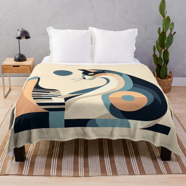 Item preview, Cool Abstract, Vivid Cat Playing Pianino designed and sold by Gaborai.