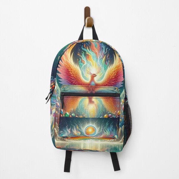 Item preview, Phoenix rebirth in a vibrant cosmic oasis designed and sold by KZUP247.