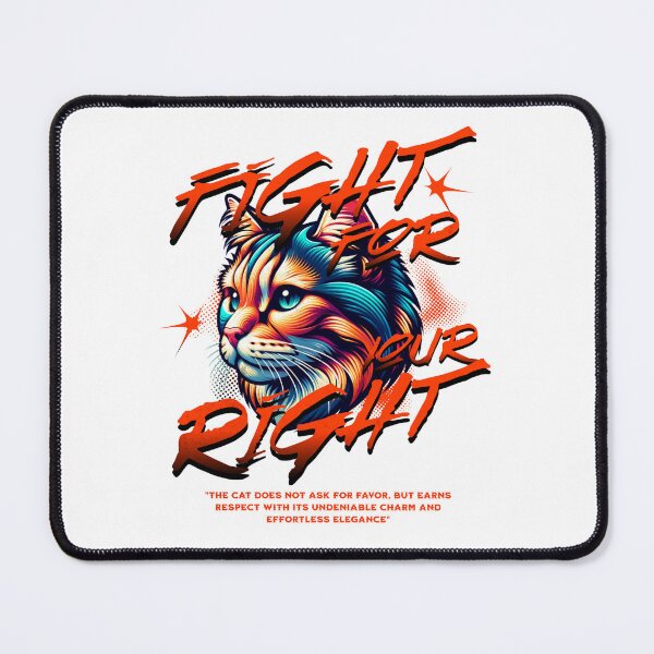 Item preview, Fight for your Right Cat designed and sold by INKNIK.