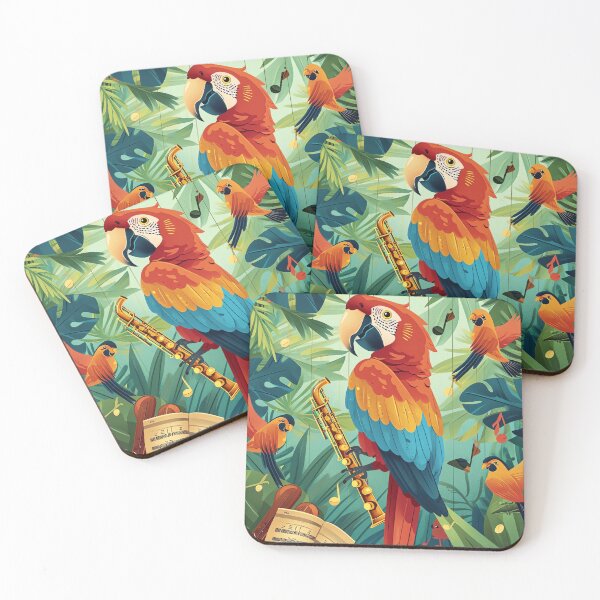 Item preview, Tropical Bird Symphony designed and sold by cute-animals99.