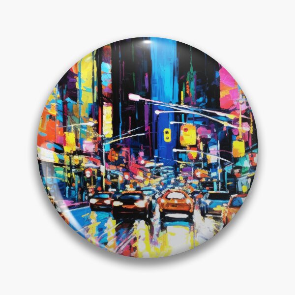 Item preview, Neon Nightscape: Abstract City Vibrance designed and sold by Cheeky Companions.