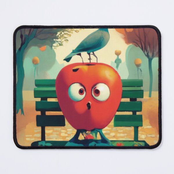 Item preview, Cartoon Apple Man and his Pigeons designed and sold by Ketique.