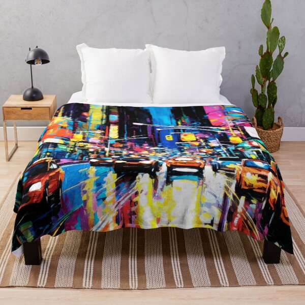 Item preview, Neon Nightscape: Abstract City Vibrance designed and sold by Cheeky Companions.