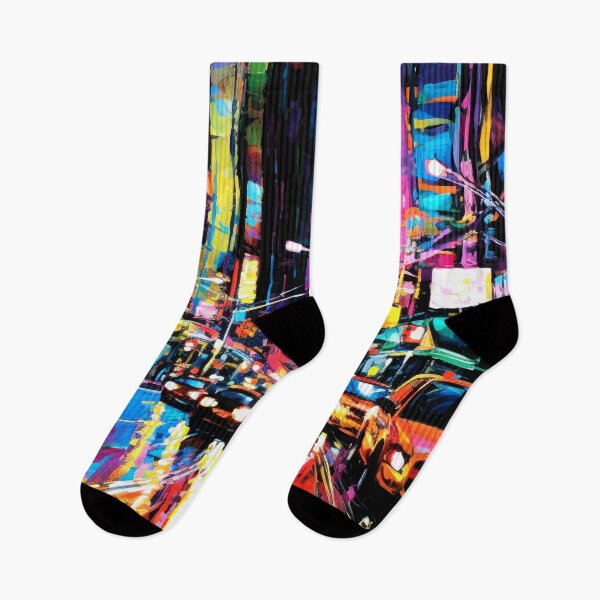 Item preview, Neon Nightscape: Abstract City Vibrance designed and sold by Cheeky Companions.