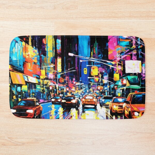 Item preview, Neon Nightscape: Abstract City Vibrance designed and sold by Cheeky Companions.