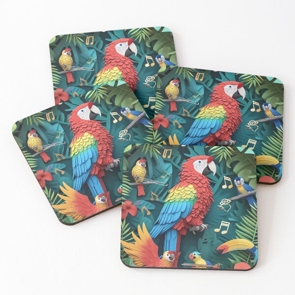 Item preview, Tropical Bird Symphony designed and sold by cute-animals99.