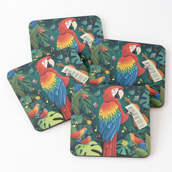 Item preview, Tropical Bird Symphony designed and sold by cute-animals99.