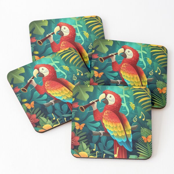 Item preview, Tropical Bird Symphony designed and sold by cute-animals99.