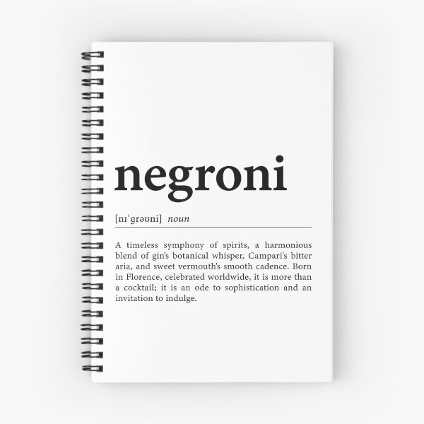 Item preview, Negroni Definition Poster designed and sold by palezebra.