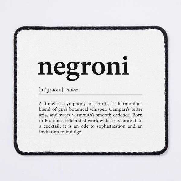 Item preview, Negroni Definition Poster designed and sold by palezebra.