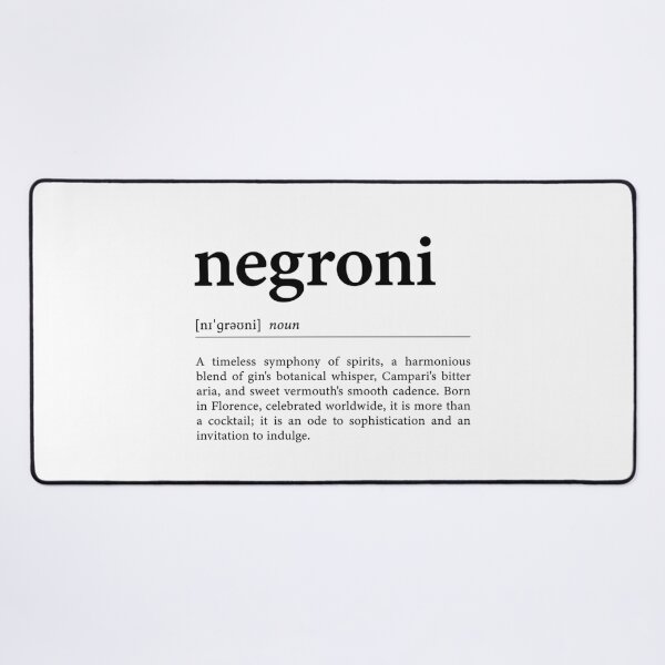 Item preview, Negroni Definition Poster designed and sold by palezebra.
