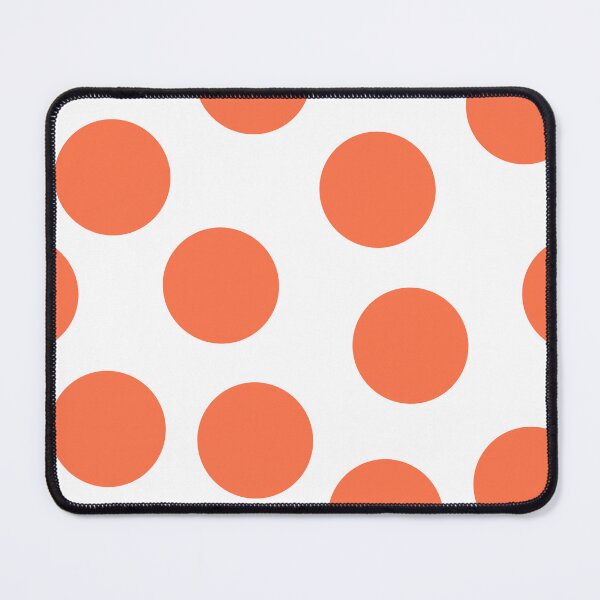 Item preview, Big Orange Dots on White Large Format Repeat designed and sold by CheriesArt.