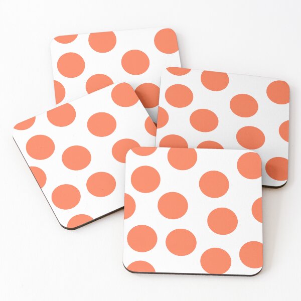 Item preview, Big Orange Dots on White Large Format Repeat designed and sold by CheriesArt.