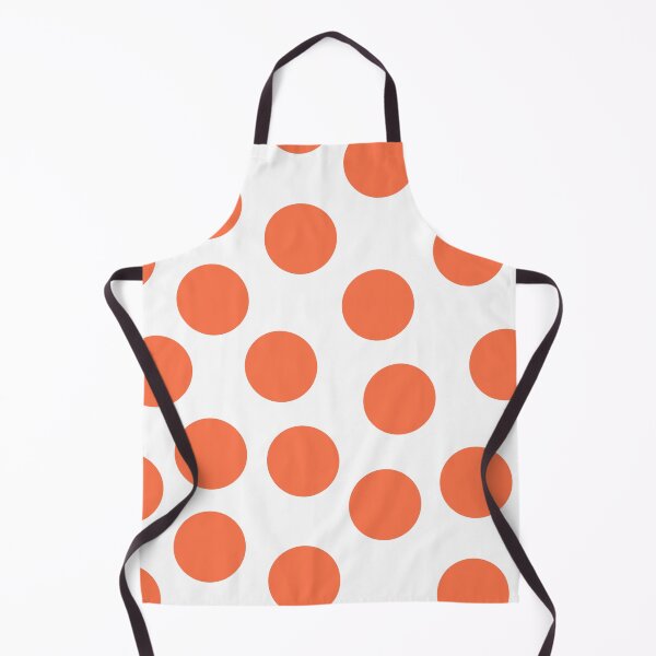 Item preview, Big Orange Dots on White Large Format Repeat designed and sold by CheriesArt.