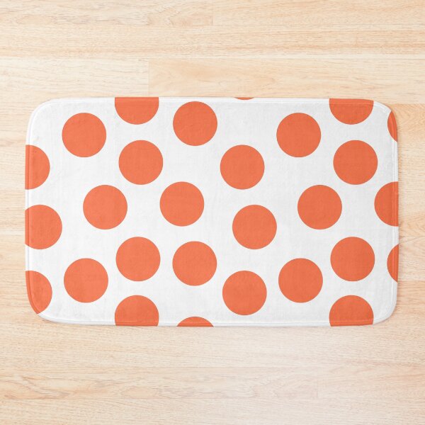 Item preview, Big Orange Dots on White Large Format Repeat designed and sold by CheriesArt.