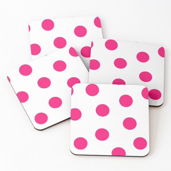 Item preview, Big Pink Dots on White Large Format Repeat designed and sold by CheriesArt.