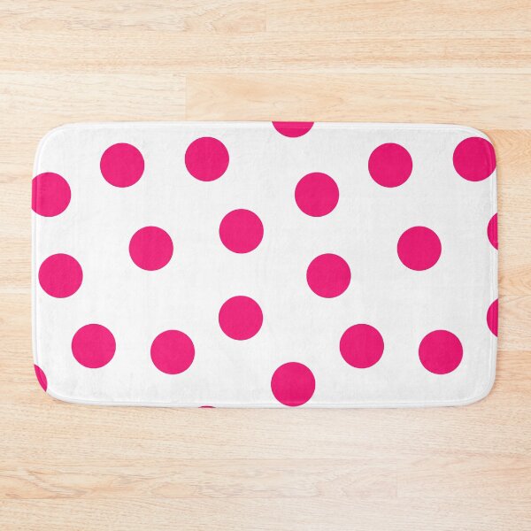 Item preview, Big Pink Dots on White Large Format Repeat designed and sold by CheriesArt.