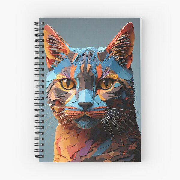 Item preview, Abstract cat face in multicolor. designed and sold by Swingfroglet.