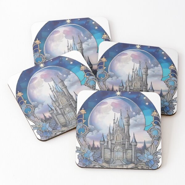 Item preview, Whimsical Moon and Crystal Castle Decal (951) designed and sold by WASjourney.
