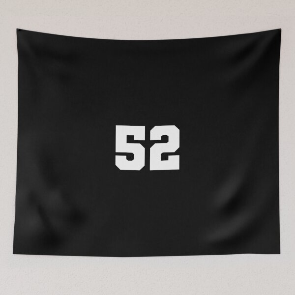 Item preview, 52, fifty-two, white, soccer league designed and sold by Numbers-Art.