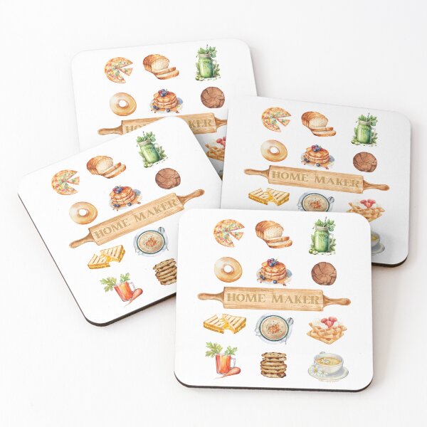 Item preview, Home Maker watercolor homeschool mama nourishing food healthy recipes eating stable love create designed and sold by CreativeCurious.